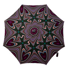 Abstract Artwork Fractal Background Hook Handle Umbrellas (small) by Sudhe