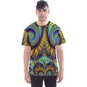 Abstract Art Fractal Creative Men s Sports Mesh Tee View1