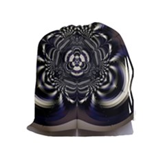 Abstract Artwork Art Fractal Drawstring Pouch (xl) by Pakrebo
