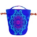 Digital Art Artwork Fractal Color Abstact Drawstring Bucket Bag View1