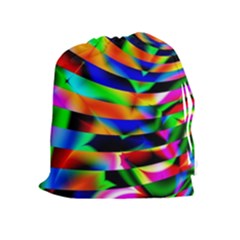 Abstract Art Artwork Digital Art Color Drawstring Pouch (xl) by Pakrebo