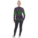 Digital Art Artwork Fractal Pattern Velour Zip Up Jacket View2