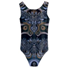 Fractal Art Artwork Design Kids  Cut-out Back One Piece Swimsuit by Pakrebo