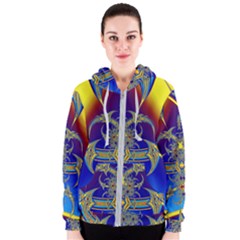 Abstract Art Design Digital Art Women s Zipper Hoodie by Pakrebo