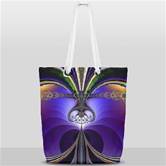 Abstract Art Artwork Fractal Design Pattern Full Print Rope Handle Tote (small) by Pakrebo