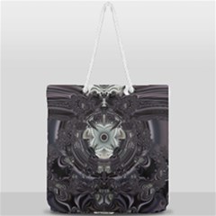 Fractal Art Artwork Design Pattern Full Print Rope Handle Tote (large) by Pakrebo