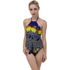 Abstract Art Artwork Digital Art Go With The Flow One Piece Swimsuit by Pakrebo