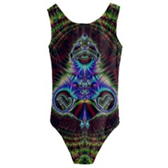 Art Artwork Fractal Digital Art Pattern Kids  Cut-out Back One Piece Swimsuit by Pakrebo