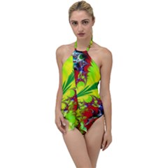 Abstract Art Art Design Modern Art Go With The Flow One Piece Swimsuit by Pakrebo