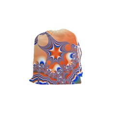 Abstract Art Artwork Fractal 2 Drawstring Pouch (small) by Pakrebo