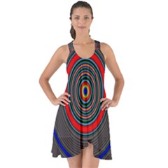 Art Design Fractal Circle Show Some Back Chiffon Dress by Pakrebo