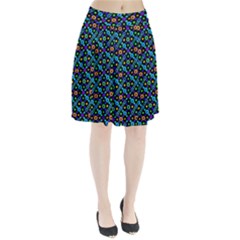 Have Fun Multicolored Text Pattern Pleated Skirt by dflcprintsclothing