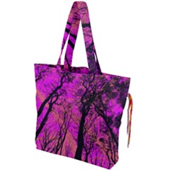 Into The Forest 2 Drawstring Tote Bag by impacteesstreetweartwo