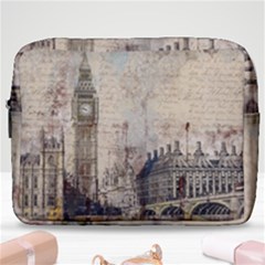 London Westminster Bridge Building Make Up Pouch (large) by Wegoenart