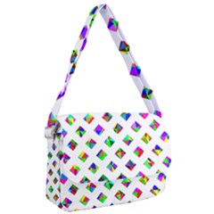 Rainbow Lattice Courier Bag by Mariart