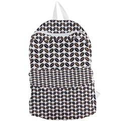 Coffee Beans Pattern Illustrator Foldable Lightweight Backpack by Wegoenart