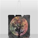 Full Moon Silhouette Tree Night Full Print Rope Handle Tote (Large) View2