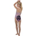 Abstract Decorative Floral Design, Mandala Go with the Flow One Piece Swimsuit View2