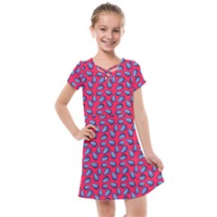 Tropical Pink Avocadoes Kids  Cross Web Dress by snowwhitegirl