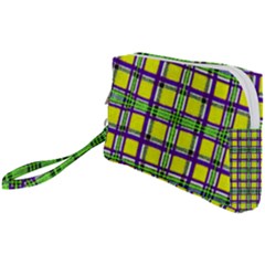 Plaid 3 Wristlet Pouch Bag (small) by ArtworkByPatrick