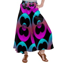 The Most Wonderful Flowers On The Festive Festivale Satin Palazzo Pants by pepitasart