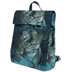 Aweome Troll With Skulls In The Night Flap Top Backpack by FantasyWorld7