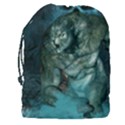 Aweome Troll With Skulls In The Night Drawstring Pouch (XXXL) View2