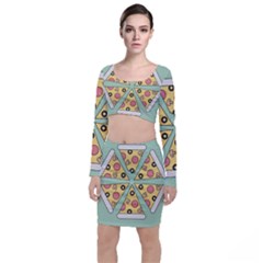 Pizza Slice Food Italian Top And Skirt Sets by Pakrebo
