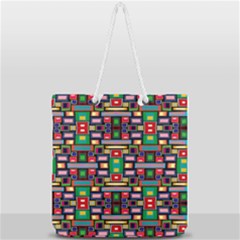 Hs C0 4 Full Print Rope Handle Tote (large) by ArtworkByPatrick