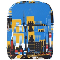 Architecture City House Window Full Print Backpack by Pakrebo