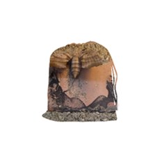 Night Moth Drawstring Pouch (small) by Riverwoman