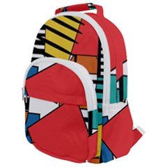 Design 9 Rounded Multi Pocket Backpack by TajahOlsonDesigns