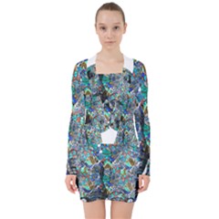 Design 12 V-neck Bodycon Long Sleeve Dress by TajahOlsonDesigns