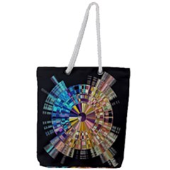 #art #illustration #drawing #infinitepainter #artist #sketch #mirrorart #jwildfire #mirrorlab #galle Full Print Rope Handle Tote (large) by soulone