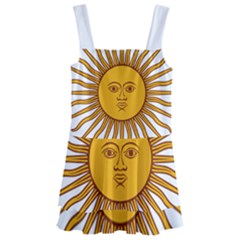 Argentina Flag Kids  Layered Skirt Swimsuit by FlagGallery