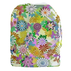 Illustration Pattern Abstract Drawstring Pouch (xxxl) by Pakrebo
