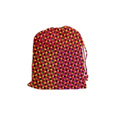 Pattern Textile Structure Abstract Drawstring Pouch (medium) by Pakrebo