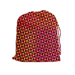Pattern Textile Structure Abstract Drawstring Pouch (xl) by Pakrebo