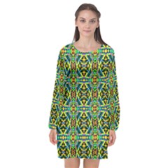 A 5 Long Sleeve Chiffon Shift Dress  by ArtworkByPatrick