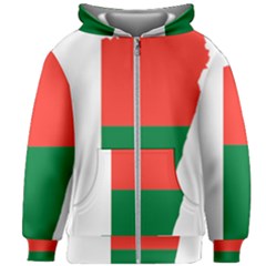 Madagascar Flag Map Geography Kids  Zipper Hoodie Without Drawstring by Sapixe