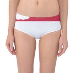 Hungary Country Europe Flag Mid-waist Bikini Bottoms by Sapixe