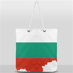 Bulgaria Country Europe Flag Full Print Rope Handle Tote (large) by Sapixe