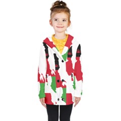 Malawi Flag Map Geography Outline Kids  Double Breasted Button Coat by Sapixe