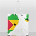 Sao Tome Principe Flag Map Full Print Rope Handle Tote (Large) View2