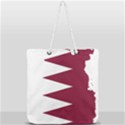 Borders Country Flag Geography Map Qatar Full Print Rope Handle Tote (Large) View2