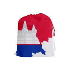 Borders Country Flag Geography Map Drawstring Pouch (large) by Sapixe