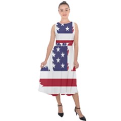Marijuana Drugs Cannabis Drug Hemp Midi Tie-back Chiffon Dress by Sapixe