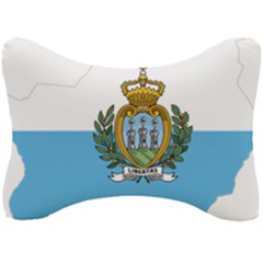 San Marino Country Europe Flag Seat Head Rest Cushion by Sapixe