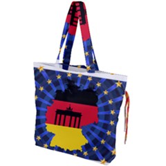 Republic Germany Deutschland Map Drawstring Tote Bag by Sapixe
