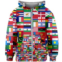 Flags Countries International Kids  Zipper Hoodie Without Drawstring by Sapixe